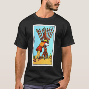 T-shirt Dix De Wands Vintage Tarot Card Rider Waite Deck
