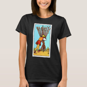 T-shirt Dix De Wands Vintage Tarot Card Rider Waite deck