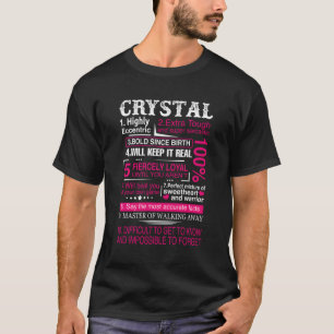 T-shirt Dix faits sur Crystal prénom