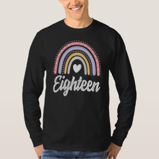 T-shirt Dix-huit ans 18 ans 18e anniversaire fille mignonn