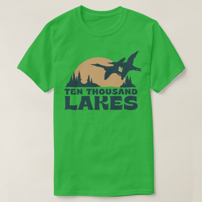 T-shirt Dix mille lacs minnesota (Design devant)
