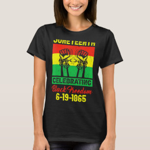 T-shirt Dix-neuvième Fête de la liberté noire en 1865 F af