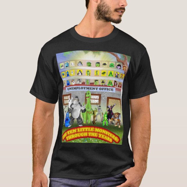 T-shirt Dix petits monstres : Au fil des ans (Devant)
