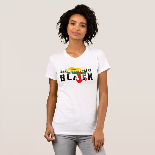 T-shirt Dix-septième - Noir sans apologisme - sur l'Afriqu (Devant entier)
