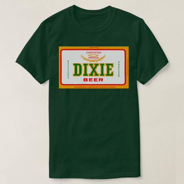 T-SHIRT DIXIE BIÈRE DE NOUVELLE-ORLÉANS  (Design devant)