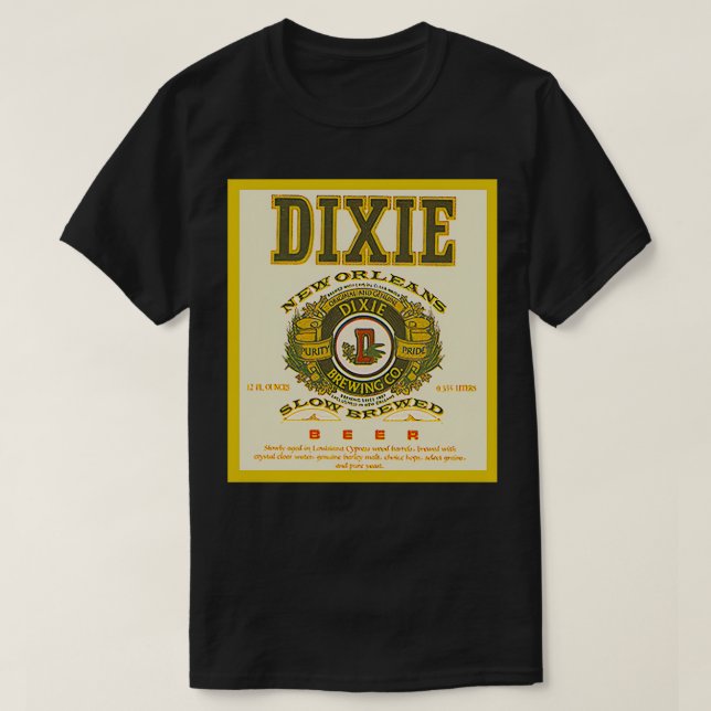 T-shirt Dixie Bière Dixie T Brassée Lente (Design devant)
