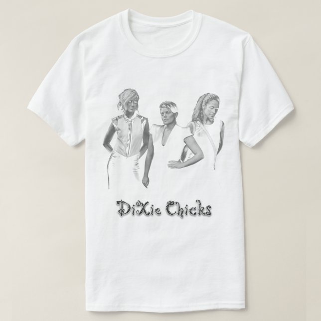 T-SHIRT DIXIE CHICKS TRIO ROCK (Design devant)