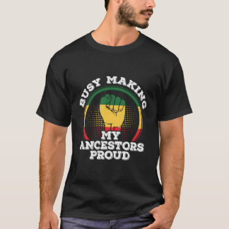 T-shirt Dixième Africain Américain Occupé Fabriquant Mes A