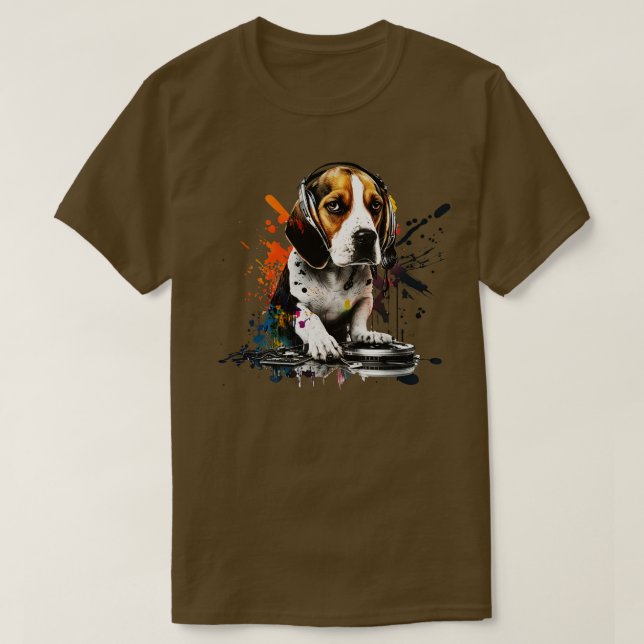 T-shirt DJ 1 beagle (Design devant)