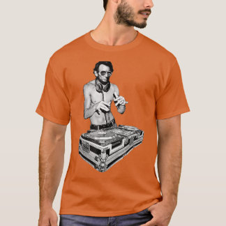 T-shirt DJ Abraham Lincoln par le cerveau du sous-sol