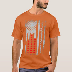 T-shirt DJ American Flag Audio Engineer Disque Jockey Love
