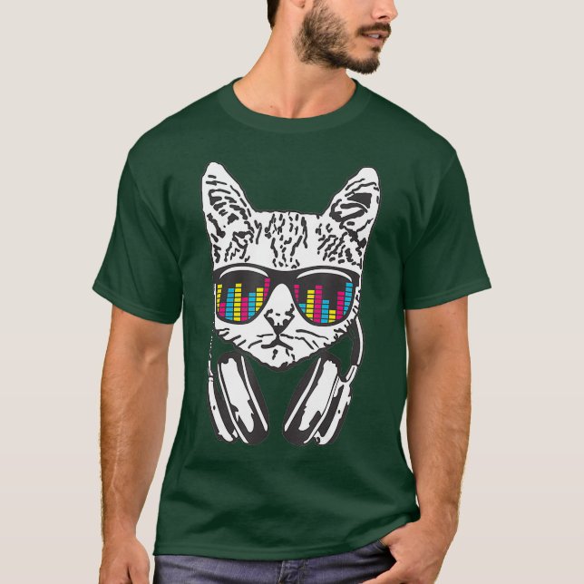 T-SHIRT DJ CAT (Devant)