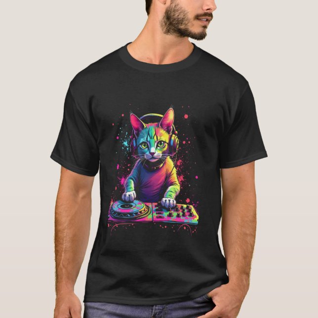 T-shirt Dj Chat (Devant)