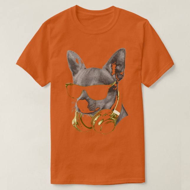T-shirt Dj Chihuahua Bling (Design devant)