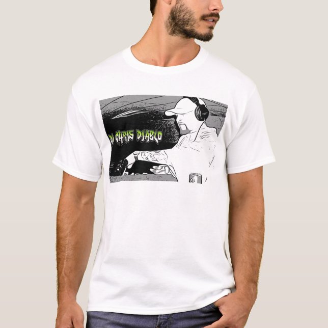 T-SHIRT DJ CHRIS DIABLO - LOGO DJ 4 (Devant)