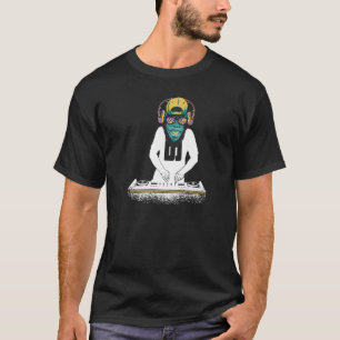T-shirt DJ Disk Jockey Monkey 3