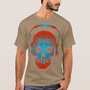 T-shirt DJ Disque Jockey Design crâne pour les mélangeurs