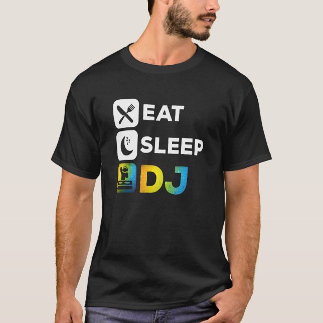 T-shirt DJ DJ Disc Jockey (Devant)