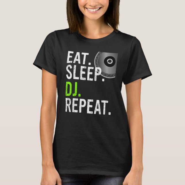 T-shirt DJ DJ Sleep - DJ Design_1 (Devant)