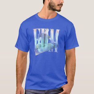 T-SHIRT DJ EDM BLEU ÉLECTRIQUE