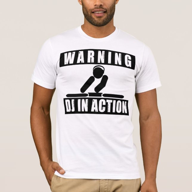 T-shirt Dj En Action (Devant)