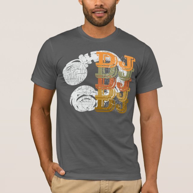 T-shirt DJ et casque (Devant)