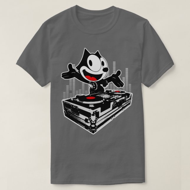 T-SHIRT DJ FELIX KITTEN SCRATCHIN (Design devant)