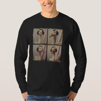 T-shirt DJ Goose Avec Casques Drôle Goose Lover Farm An