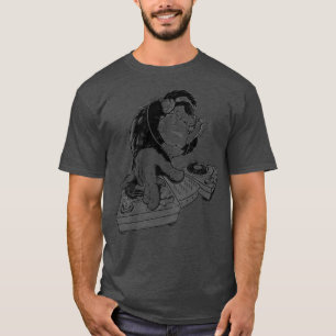 T-shirt DJ GORILLA - singe - singe - ponts - musique -