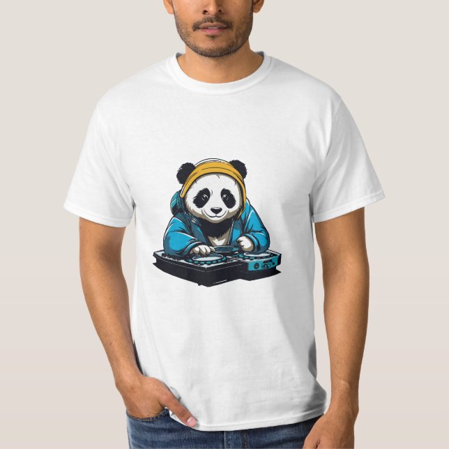 T-shirt DJ Kawaii Panda (Devant)