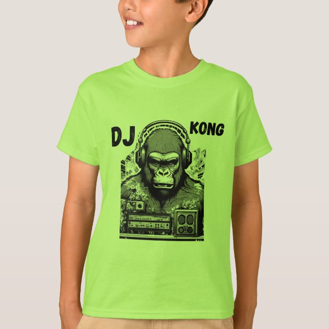 T-shirt Dj kong pour garçons (Devant)