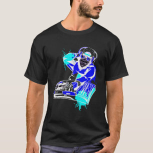 T-shirt DJ Monkey Music Party Amusants Lunettes de soleil