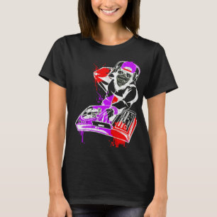 T-shirt DJ Monkey Music Party Fun Sunglaces Dance Party M