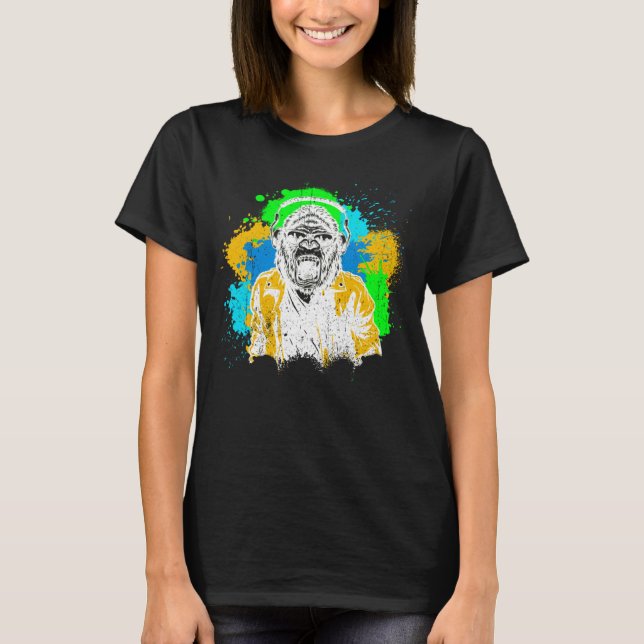 T-shirt DJ Monkey Music Party Fun Sunglaces Fun Dancing C (Devant)
