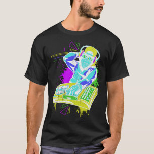 T-shirt DJ Monkey Music Party Fun Sunglaces Fun Dancing C