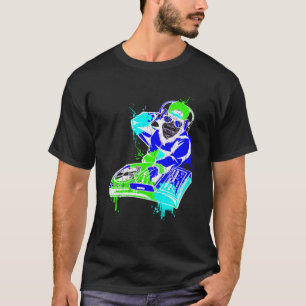 T-shirt DJ Monkey Music Party Fun Sunglaces Fun Dancing C