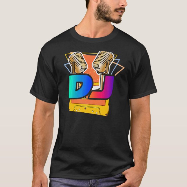 T-shirt Dj Music Music Player Sound Discjockey Musiciens (Devant)
