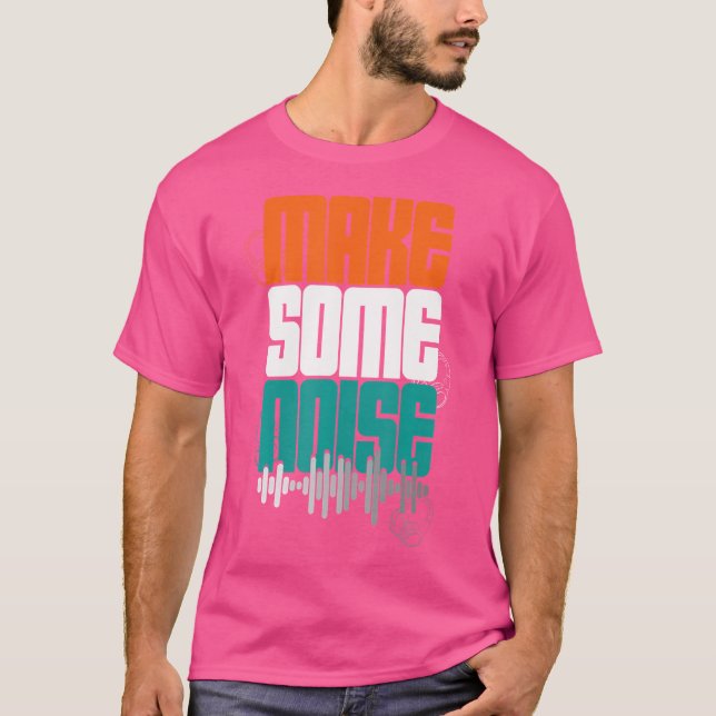 T-shirt Dj Music Techno 90S Bass Deejay Electro Hardstyle (Devant)