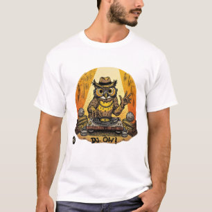 T-shirt DJ Owl super : Vibes nocturnes