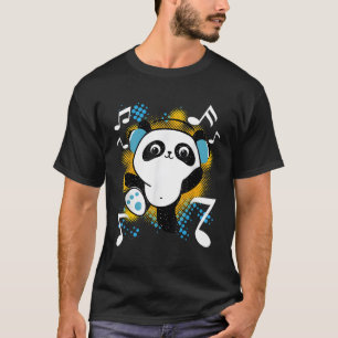 T-shirt Dj Panda Avec Casque