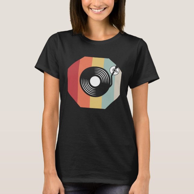 T-shirt DJ pour Mens Graphic Techno Discjockey Disc Jockey (Devant)