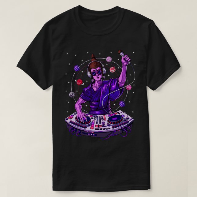 T-shirt DJ Psytrance Bouddha (Design devant)