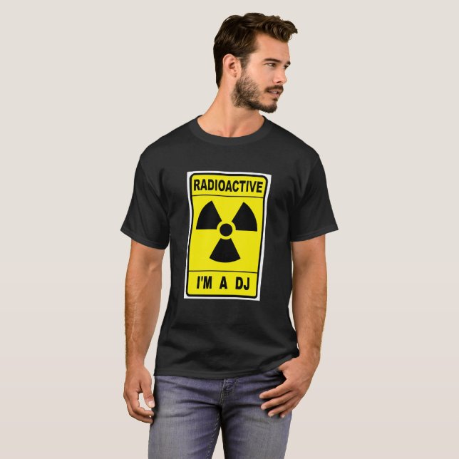T-shirt DJ radioactif (Devant entier)