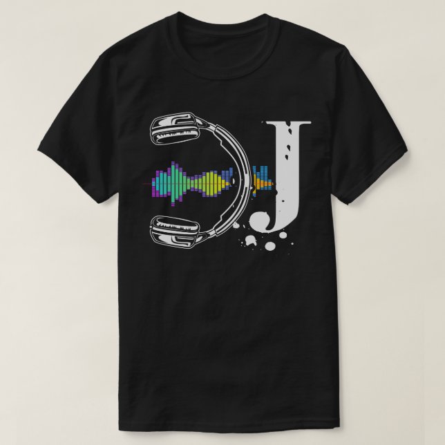 T-shirt DJ s Hommes Femmes Casque DJ (Design devant)