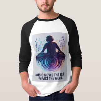 T-shirt “DJ Shadow Sound Waves – Music Impact Artistic T-S