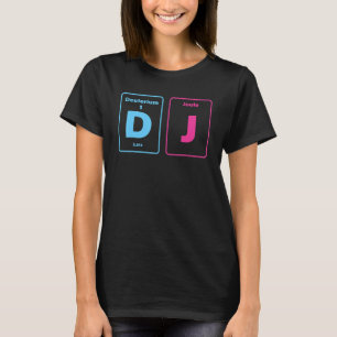 T-shirt DJ Tableau Périodique DJ Electronic Dance Music