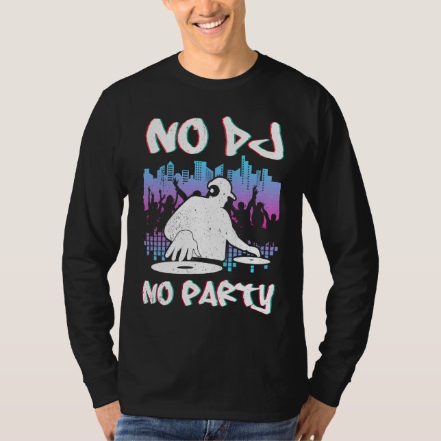 T-shirt DJ Techno Jeunesse  lui Sound Techno Synth (Devant)