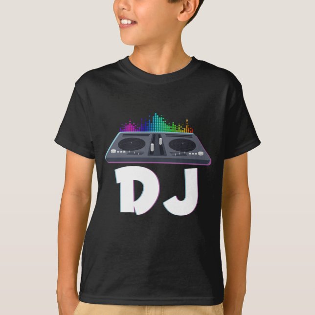 T-shirt DJ Techno Music Producteur Electro Musicien (Devant)