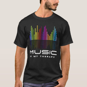 T-shirt DJ Techno Therapy Music Equalizer