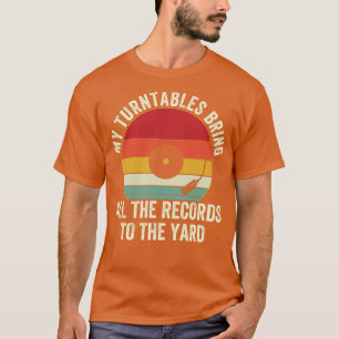 T-shirt DJ Tourne-disque DJ Design Disque Jockey